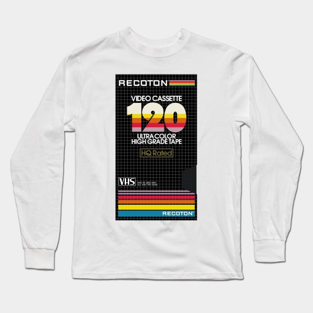 RECOTON VHS Long Sleeve T-Shirt by AtelierNab